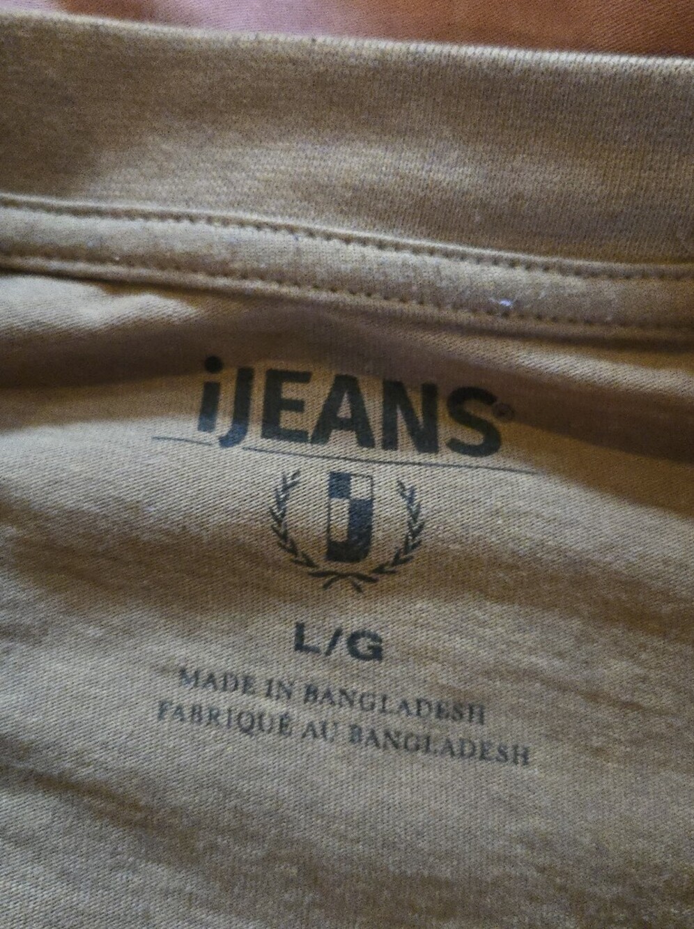 iJeans | Men's Brown Graphic Long-Sleeve Layered Shirt, Size L - Picture 4 of 9